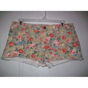 Tinseltown Denim Couture Womens Shorts Size 9 Juniors Floral Stretch